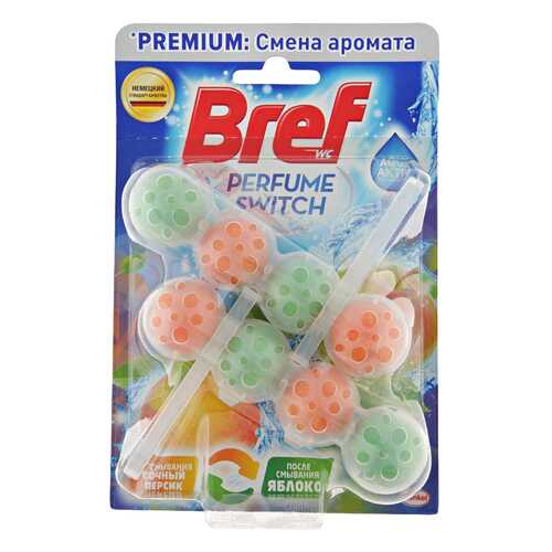 Средство чистящее для унитаза «bref perfume switch» - персик-яблоко, 2 шт. по 50 г в Tupperware