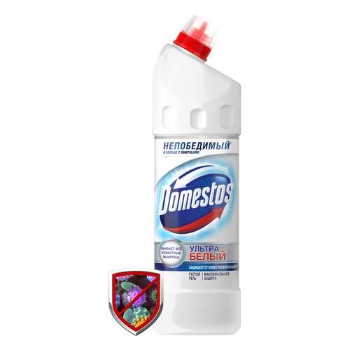 Средство для туалета гель Domestos эксперт сила 7 ультра белый 1 л в Tupperware