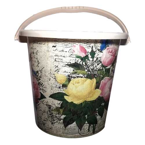 Ведро пласт.Цветы тисн. 10л ВР7810 ВМС в Tupperware