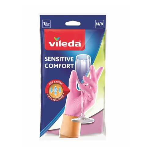 Перчатки для уборки Vileda Sensitive для деликатных работ размер M в Tupperware