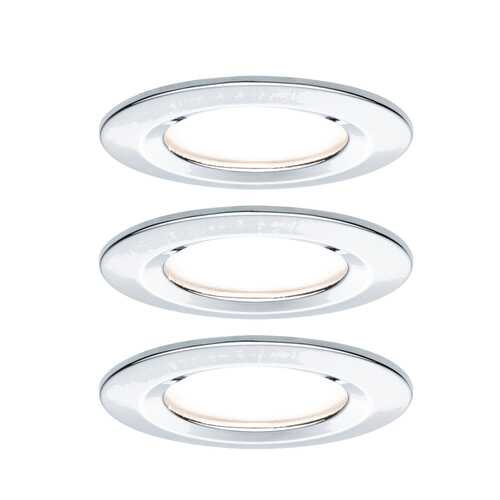 Светильник встраиваемый, комплект Nova Coin LED 3x6,5W Chr/Al 93463 в Tupperware