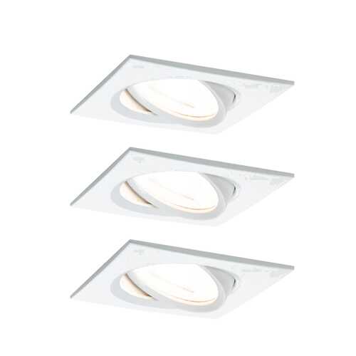 Светильник ввстраиваемый, комплект Nova LED 3x6,5 GU10 Ws mt 93436 в Tupperware