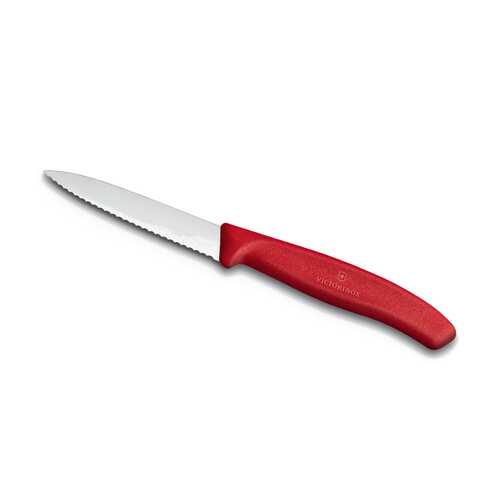 Нож для овощей VICTORINOX SwissClassic, лезвие 8 см с серрейторной заточкой, красный в Tupperware