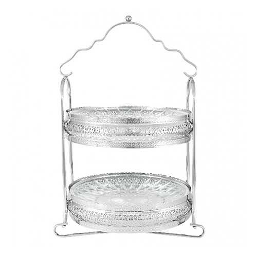 Блюдо сервировочное двухъярусное Regent Silverware Британи 23x20x33см в Tupperware