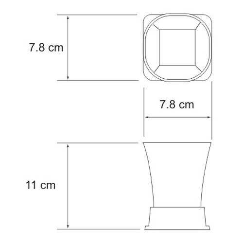 Стакан для зубных щеток, Wasserkraft Amper K-5428 в Tupperware